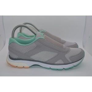 Vionic Samana Slip on Walking Comfort Shoes Grey/Green 7.5
